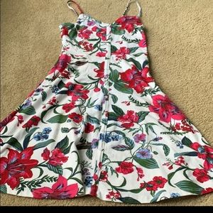 floral print skater dress